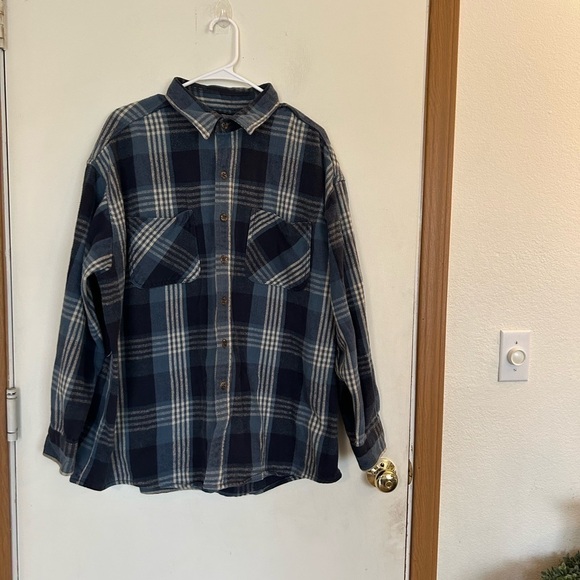 Tru Fit 2XL 100% Cotton Plaid Button-down - Picture 1 of 9